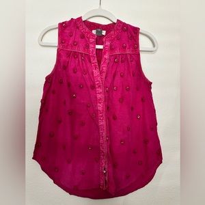 COPY - Anthropologie Pilcro Distressed Button Down Top